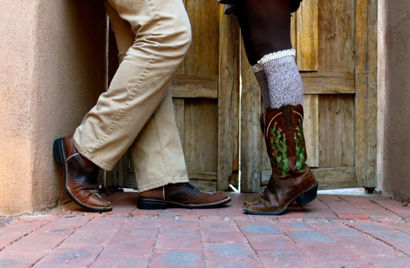 Boots in a doorway