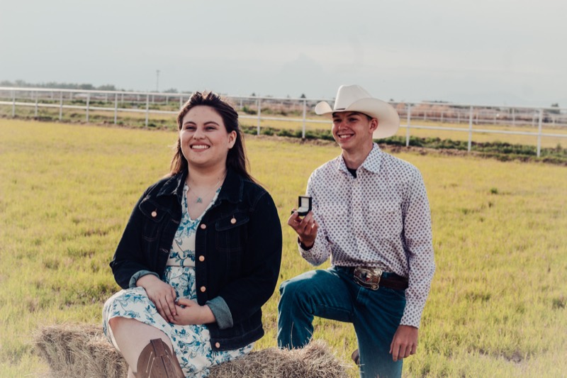 Couple at the ranch