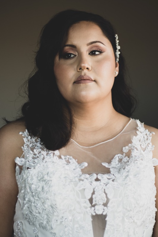 Wedding dress detail photograph
